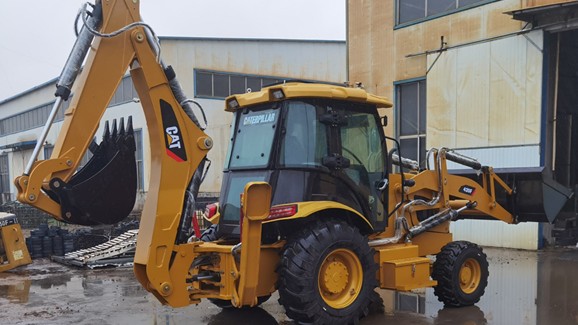 Cat 420f loader backohe on sale